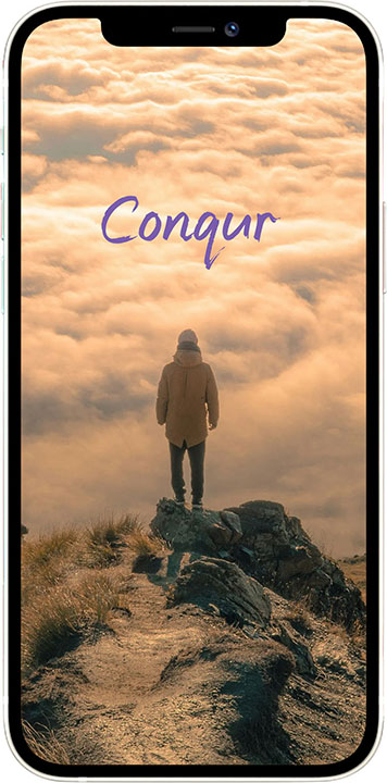 Conqur App for Goal-setting on iOS